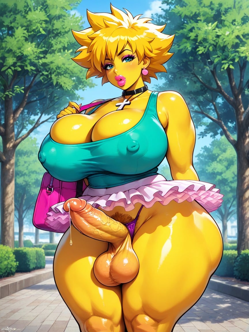 Bimbo, Puffy Anus, Extremely Large Ass AI Porn