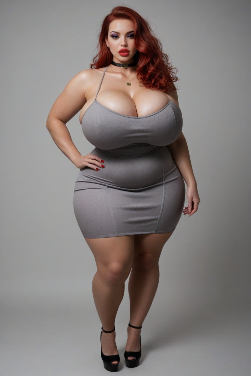 Grey Top, Ideal Figure, 25+ AI Porn