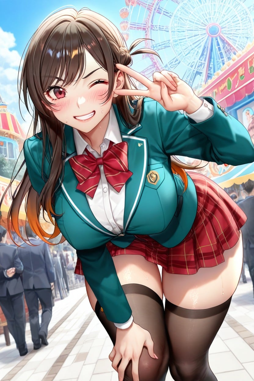 Leaning Forward, Detailed Anus, Break Hentai AI Porn