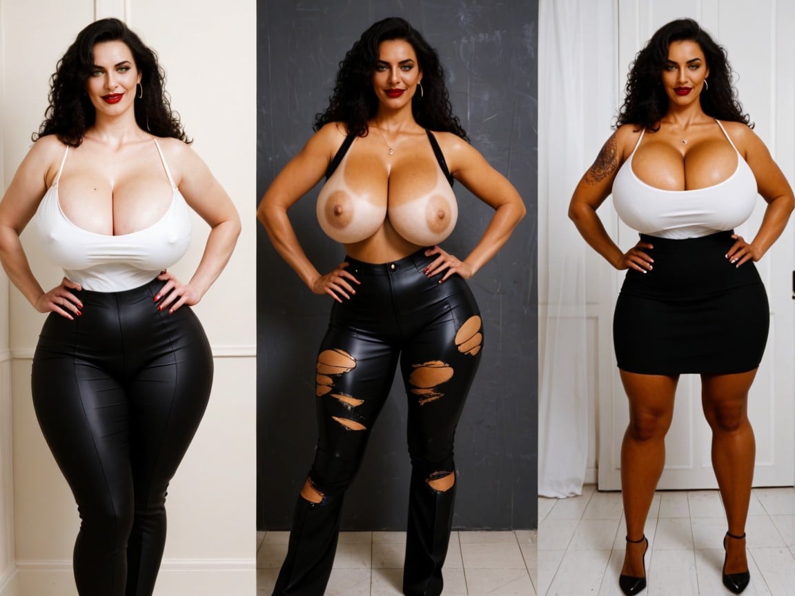 1 Person, Tits Busting Out, Model AI Porn