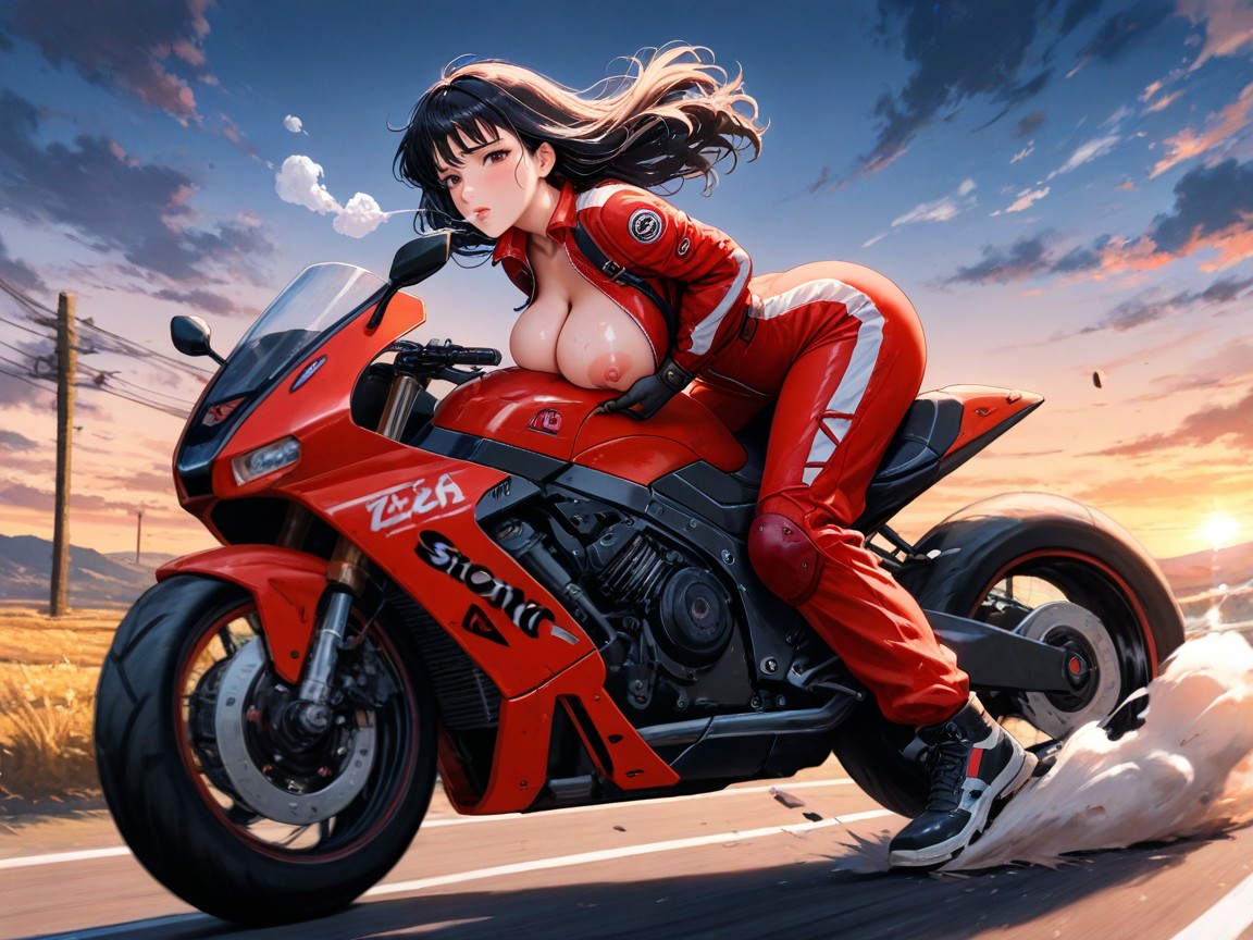Motorcycle Center Screen, High Resolution, Deep Cutout Front Hentai AI Porn