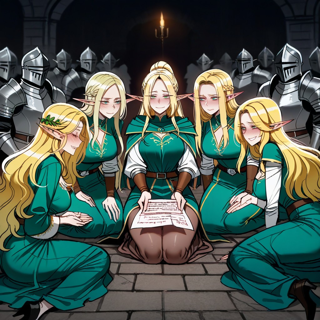 25+, Quinn Elf, Queen Princess And Woman Knight Elf Hentai AI Porn