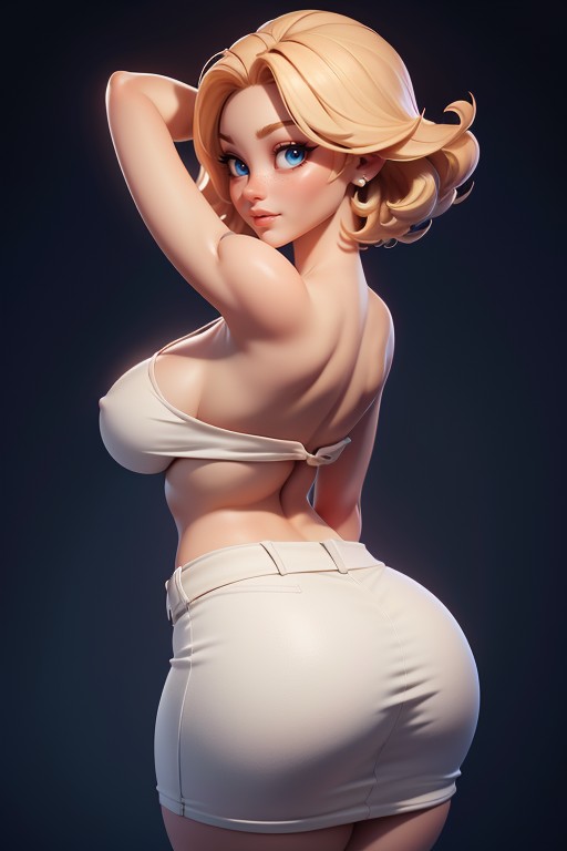 Thick, Rear View, Captain Americamarvel Hentai AI Porn