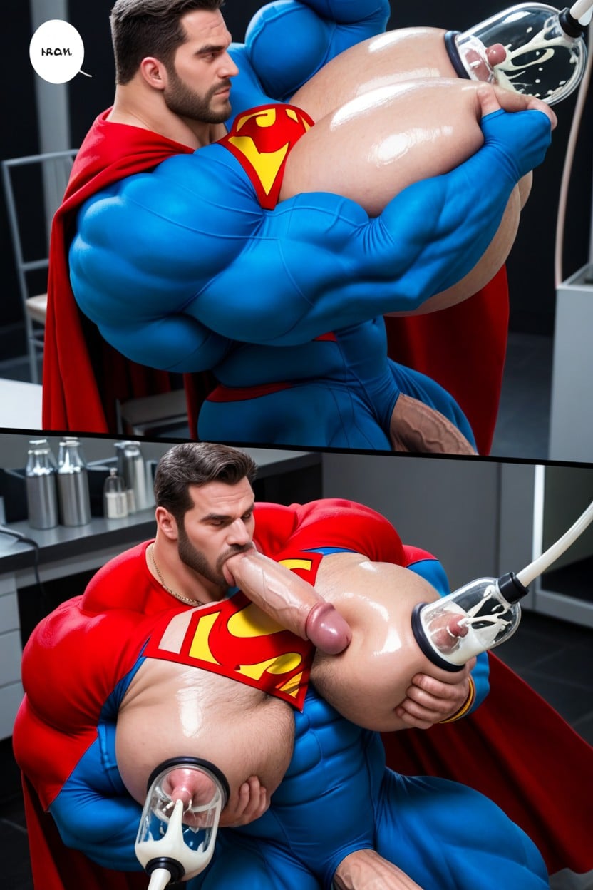 Big Nipples, Big Bulge, Superman Angry Expression AI同性恋黄片