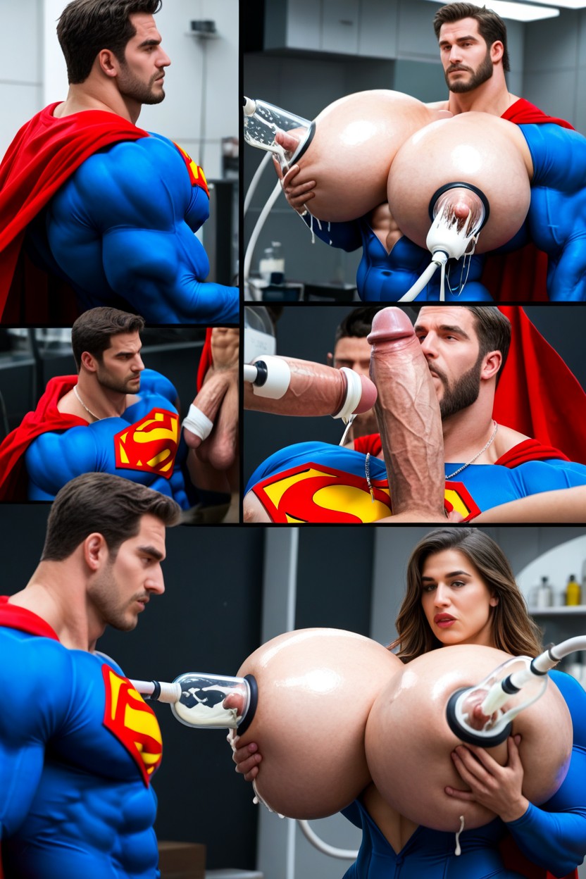 Superman's Tights, Rough Grope, Big Bulge Porno IA Gay