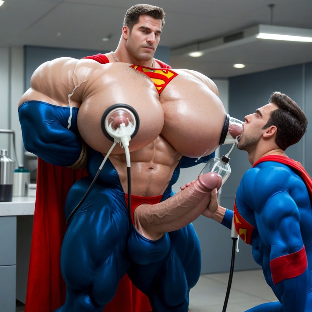 超巨大, Gay Pornhyper Breasts, Superman's Arms Tied Behind Back AI同性戀黃片