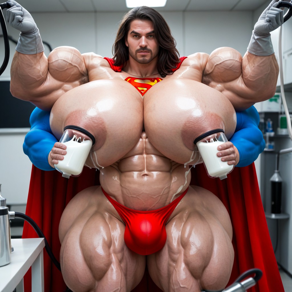 Vues Multiples, Hyper Pecs, Red Thong Porno IA Gay