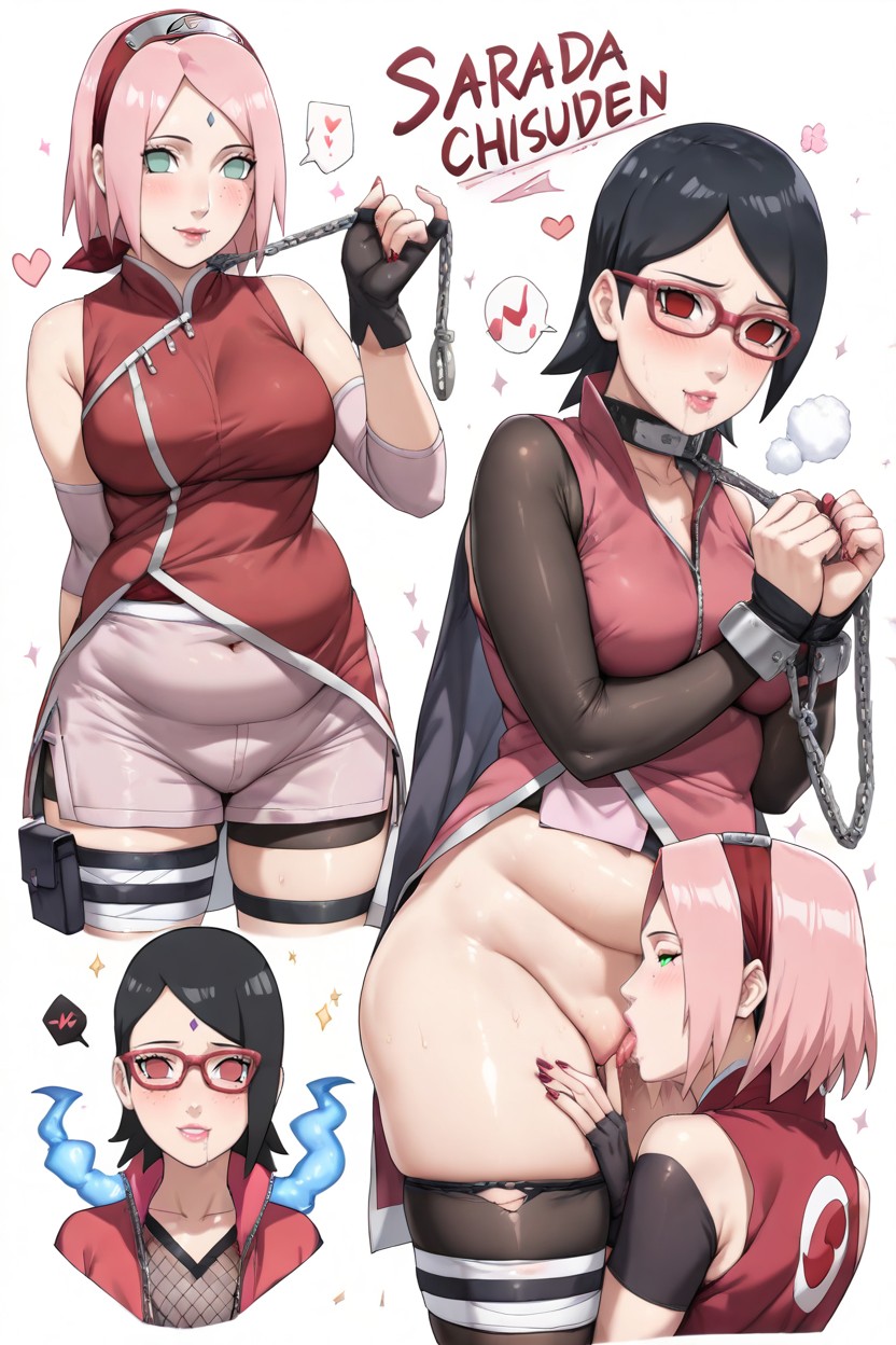 Taller Sakura, Chains Bondage, Two Women Hentai IA