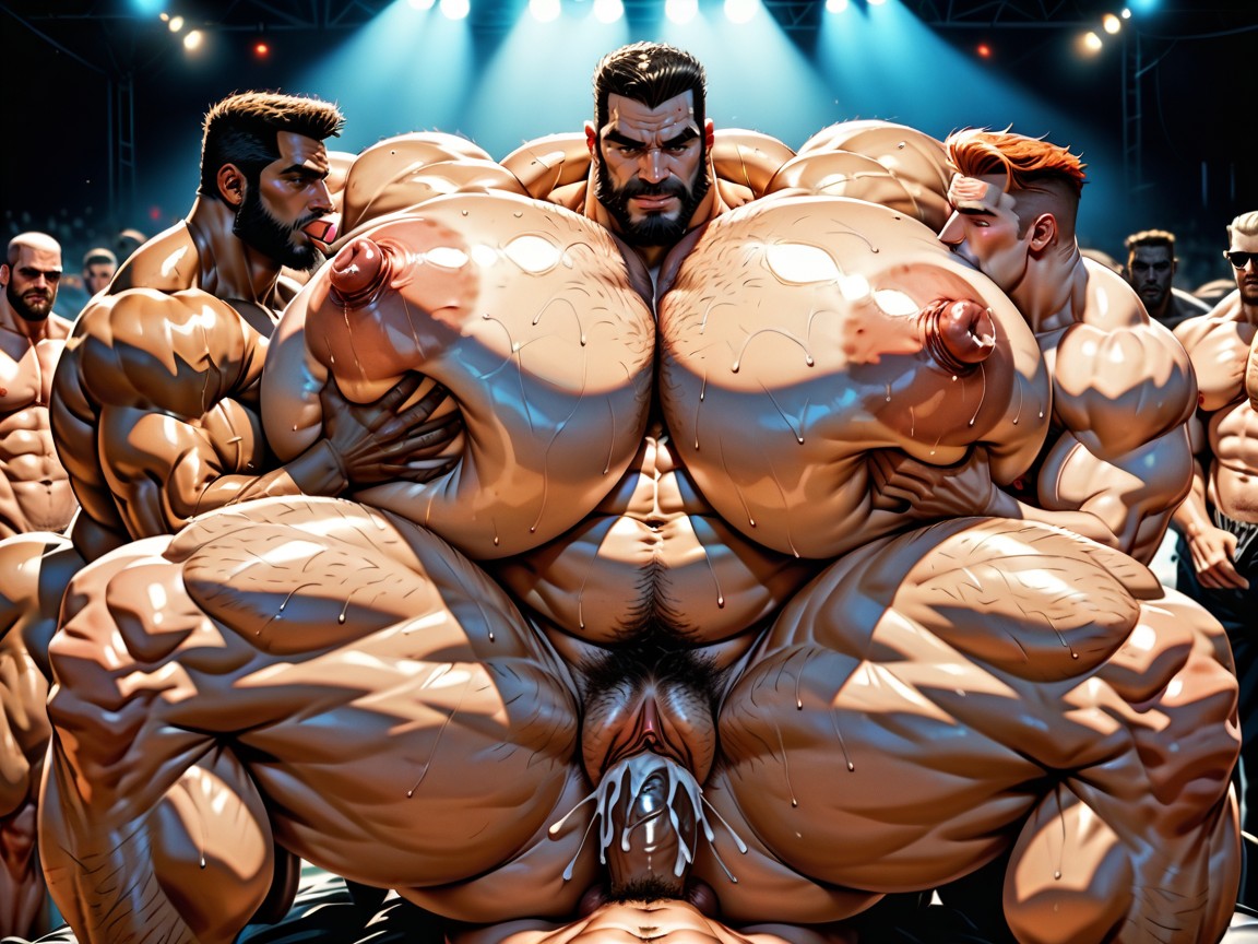Sweaty, Wide Angle, Naked AI Porn