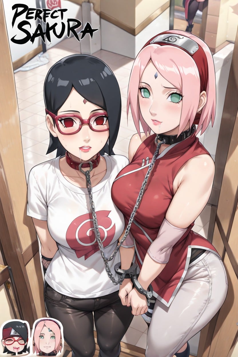 Nail Polish, Ripped Clothes , Chains Bondage Hentai AI Porn