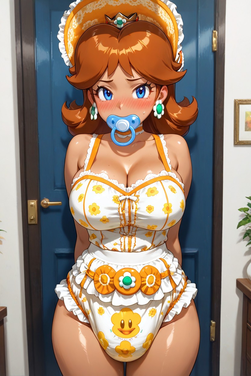 Bedroom Background, Cosplay, Dark Skin AI Porn