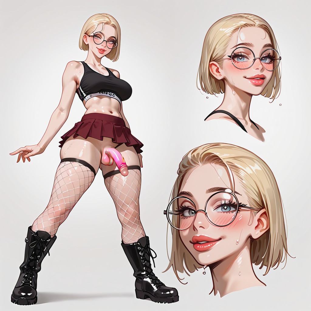 Disney Art Style, Model, Microskirt Shemale AI Porn