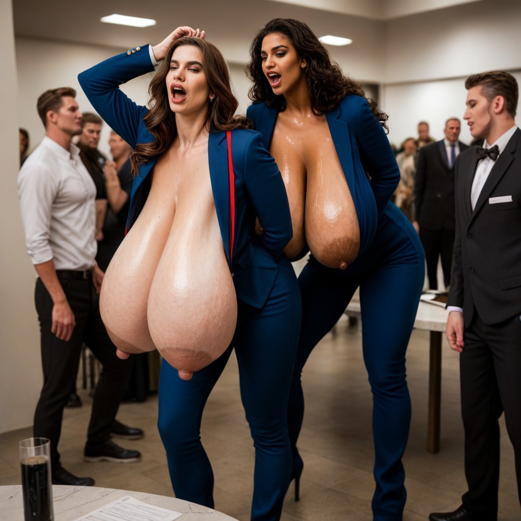 Huge Breasts, Political Convention, Pubic Hair AI Porn