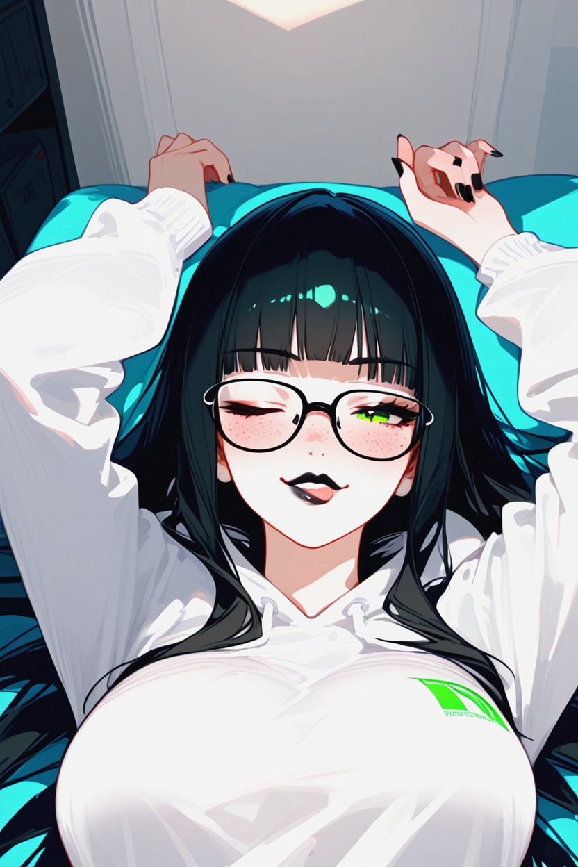 Long Hair, Mischievous, Tumbada Hentai IA