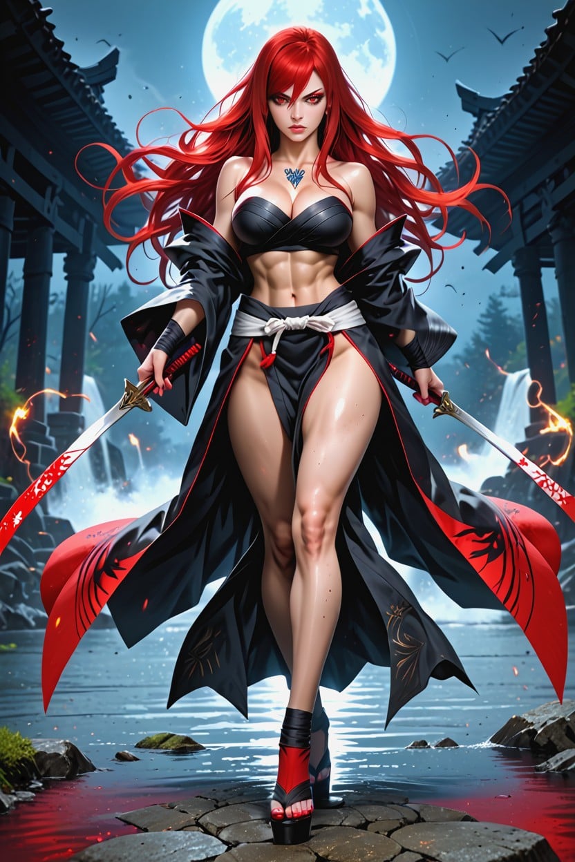 Best Detailed Hair, Full Body, Night Hentai AI Porn