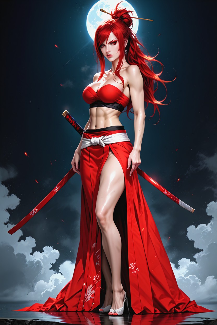 Top Sin Tirantes, Aburrido, Bright Eyes Hentai IA