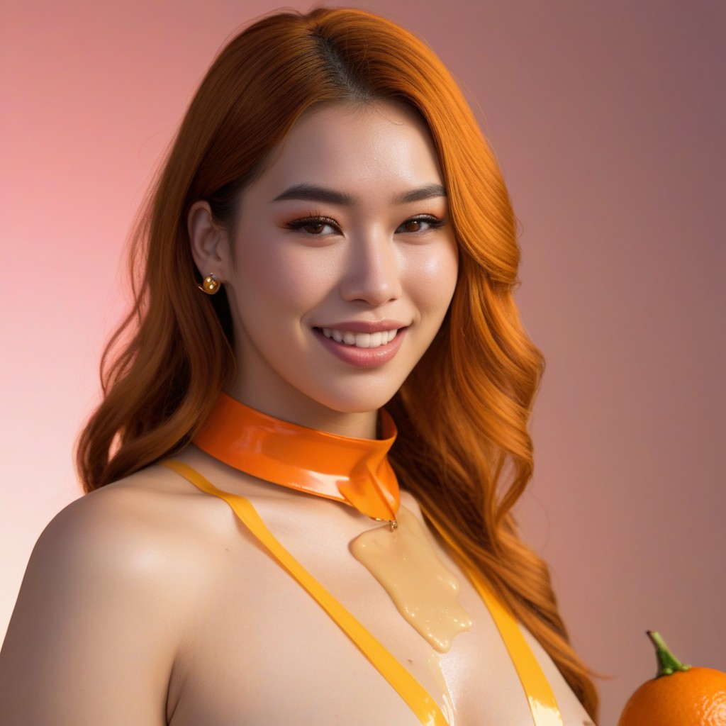 Shiny Hair With Detailed Highlights, Light Brown Eyes, Smooth Hair AI Porn