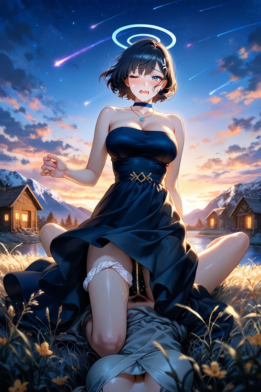 Pubes, Blue Eyes, Close One Eye Hentai AI Porn