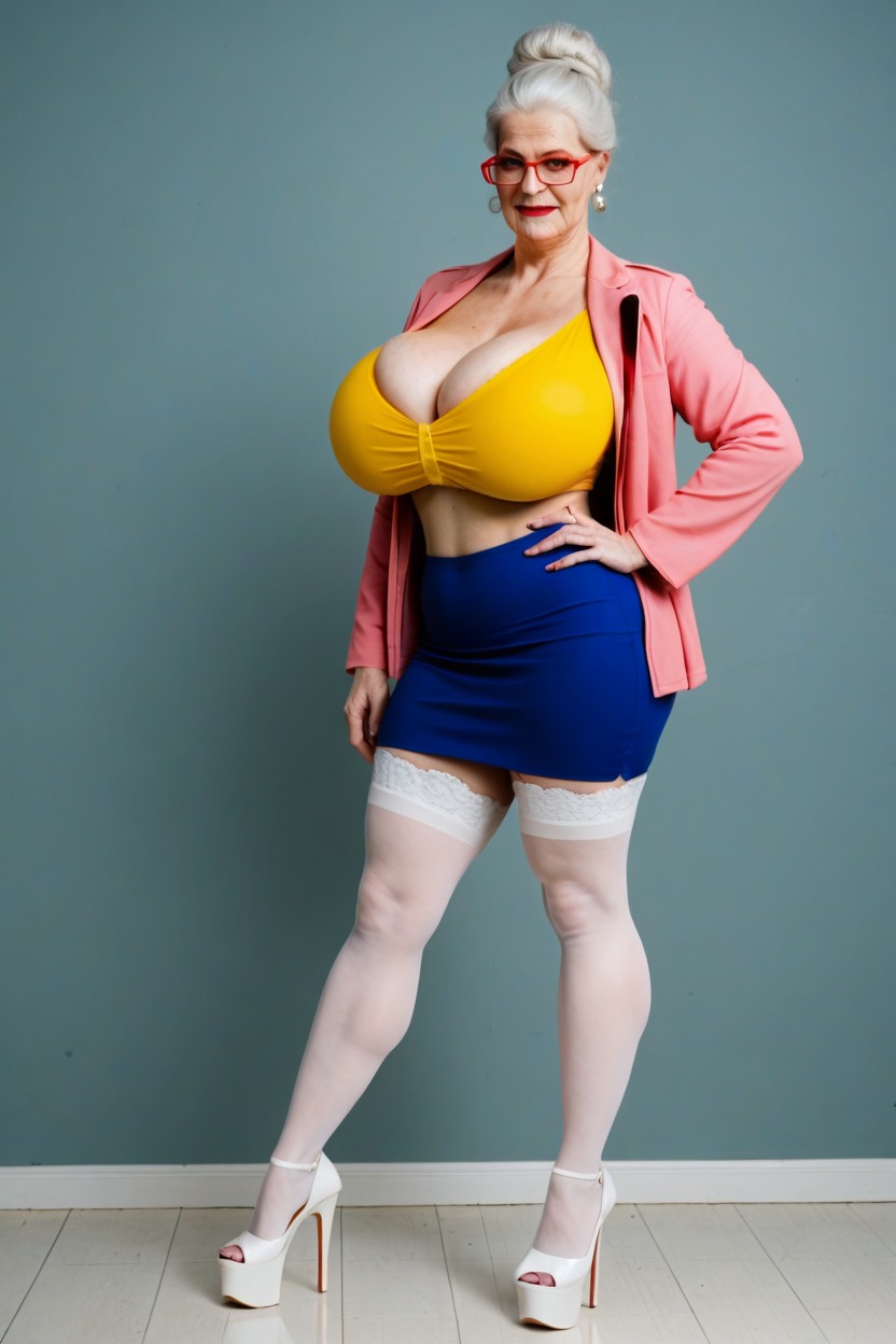 Hair Bun, Cathy Canuck, Skirt Too AI Porn