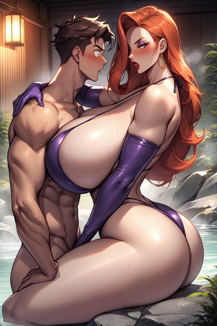 Voluptuous, Detailed Face, Ultra Massive Ass Hentai IA