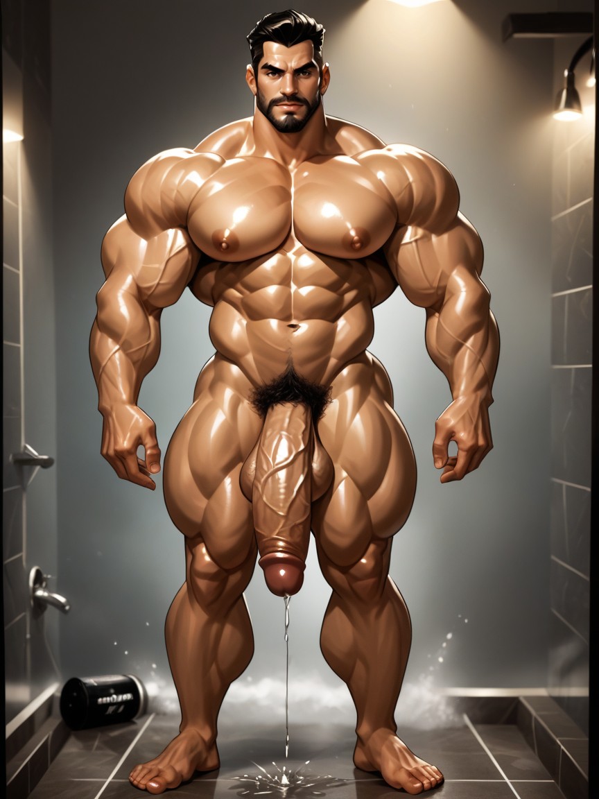 Black Hair, Broad Chin, Lean Waist Porno IA Gay