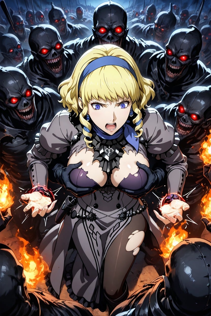 Fire, Many Monsters, Scary Sound Effects Hentai AI Porn