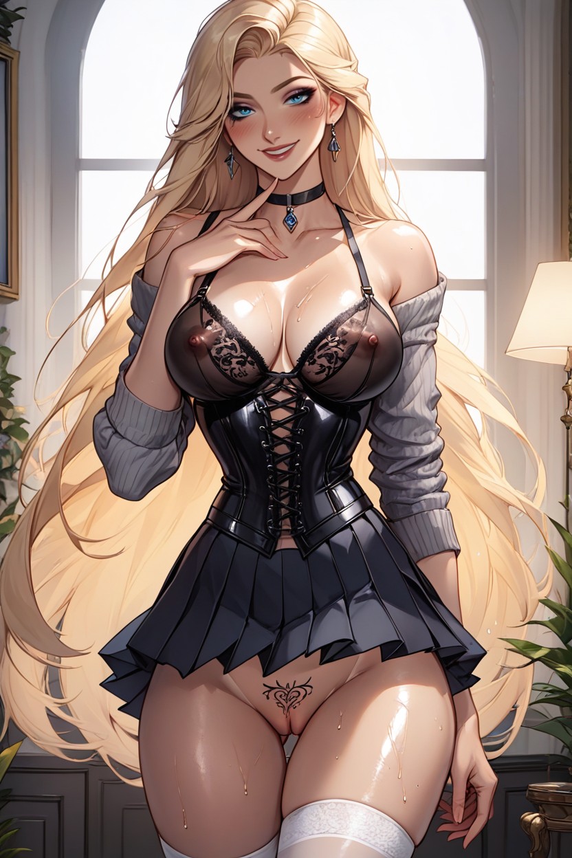 Super Waist, Huge Tits, Ultra High Details AI Porn