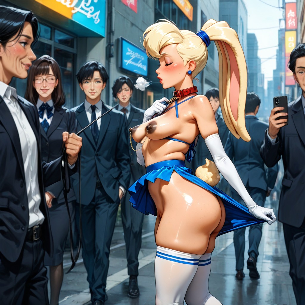 Areola Slip, Blush, Cadena Del Pezón Hentai IA