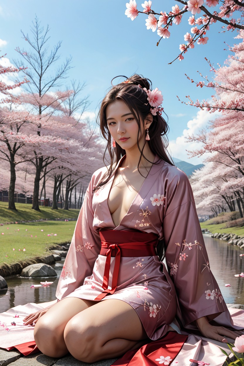 Exposed Breasts, Tierna, Japonés Hentai IA