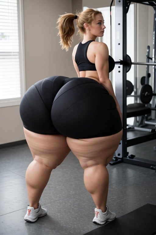 Huge Dumptruck Ass, Perky Large Breasts, Bbl AI Porn