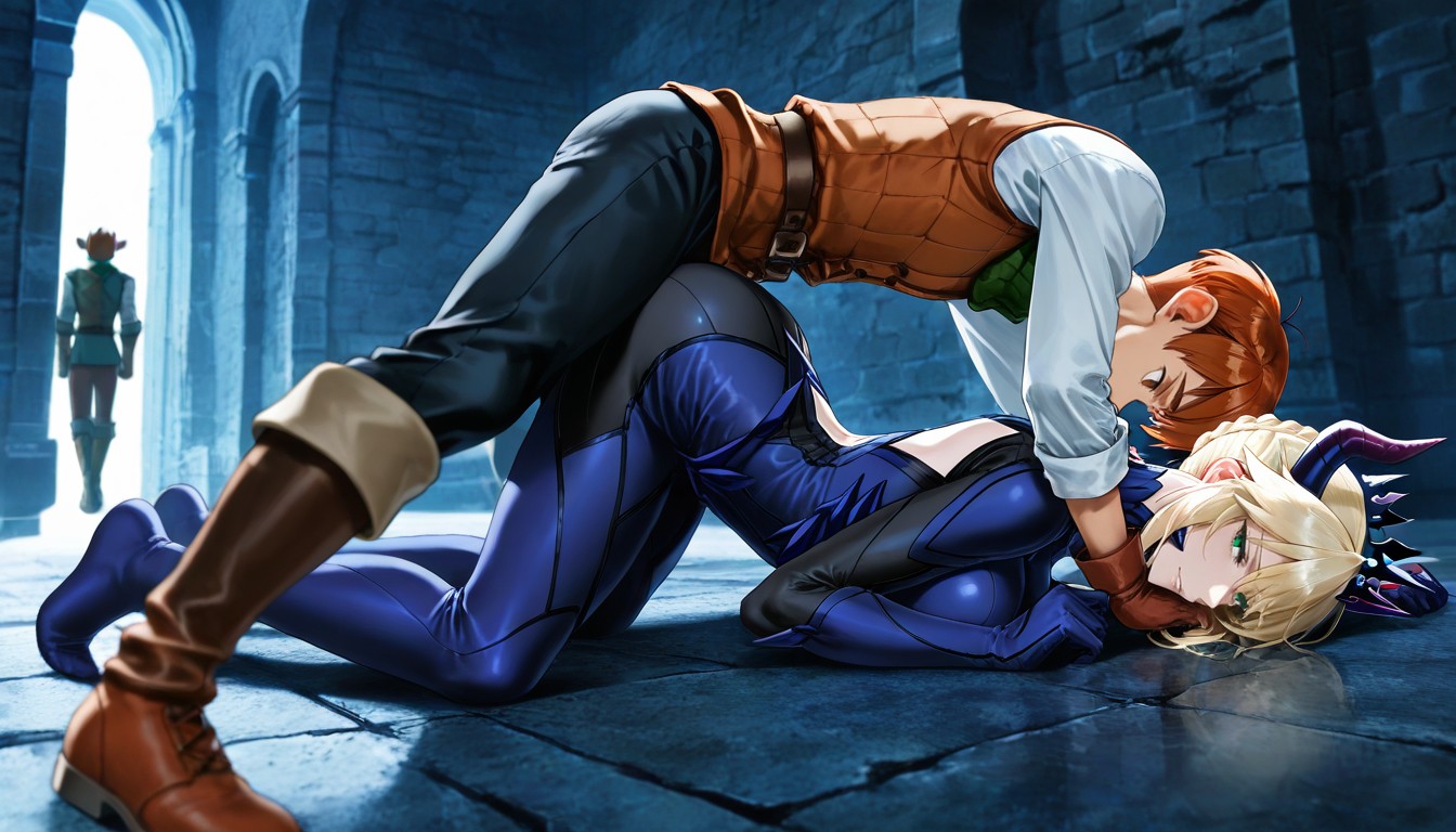 2 Personnes, Cinematic, Facing Away From The Camera Porno IA Hentai
