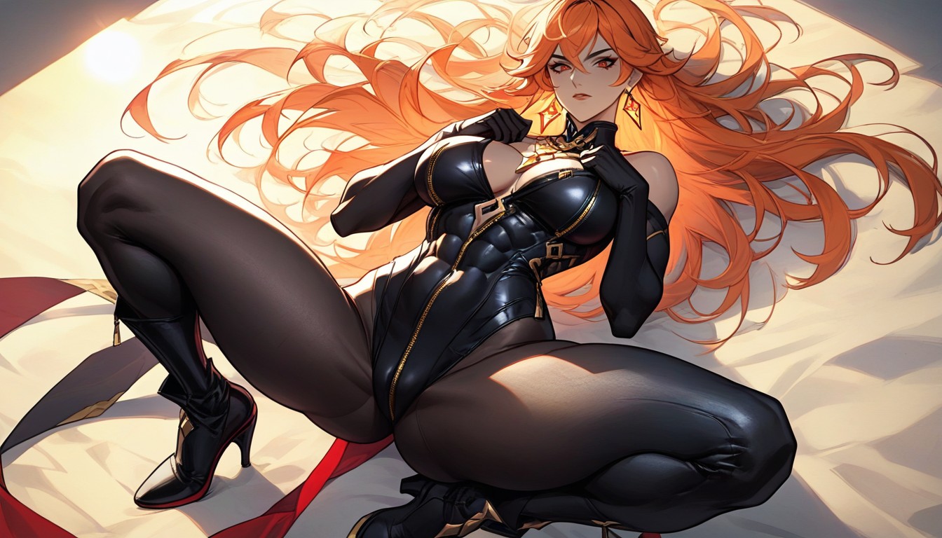 A Tall Woman, 25+, Face Turned To The Right Hentai IA pornografia