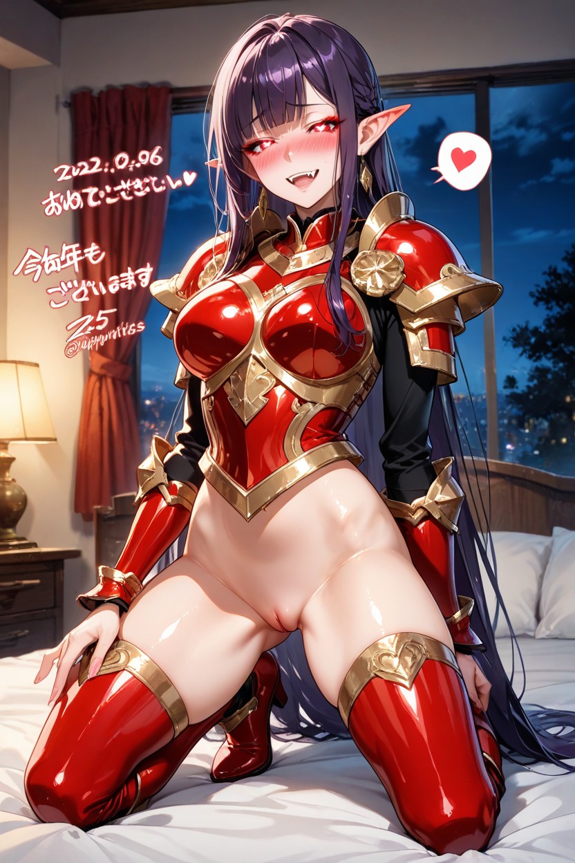 Night, Embarrassed, Pointed Ears Hentai IA