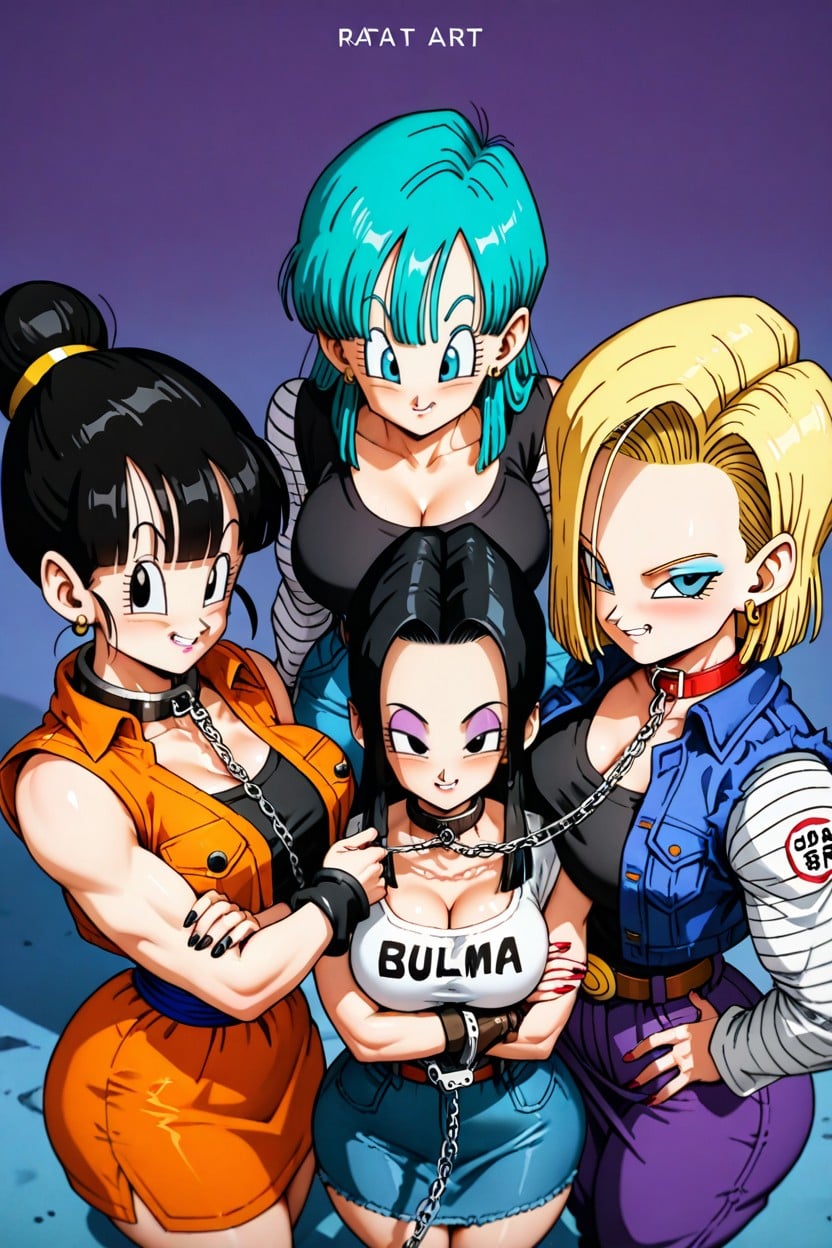 Top Down, Trio, Chain Leash Hentai AI Porn