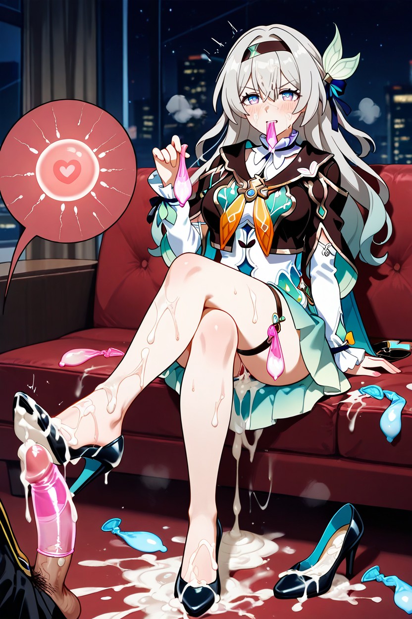 A Lot Ring Used Condom Thigh Circumference, Cum On Body, Sperm Covered Feet Hentai IA