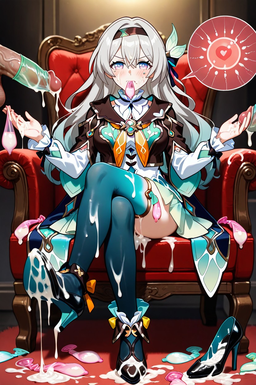 Cum On Feet, Cum On Hair, Sperm Covered Feet Hentai IA