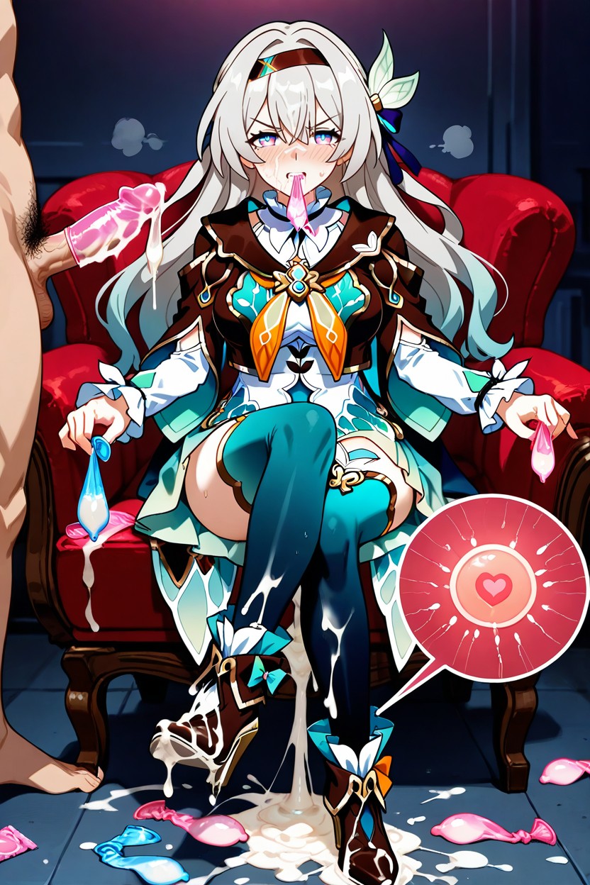 Wearing Condom, Skinny, Condom Hentai AI Porn