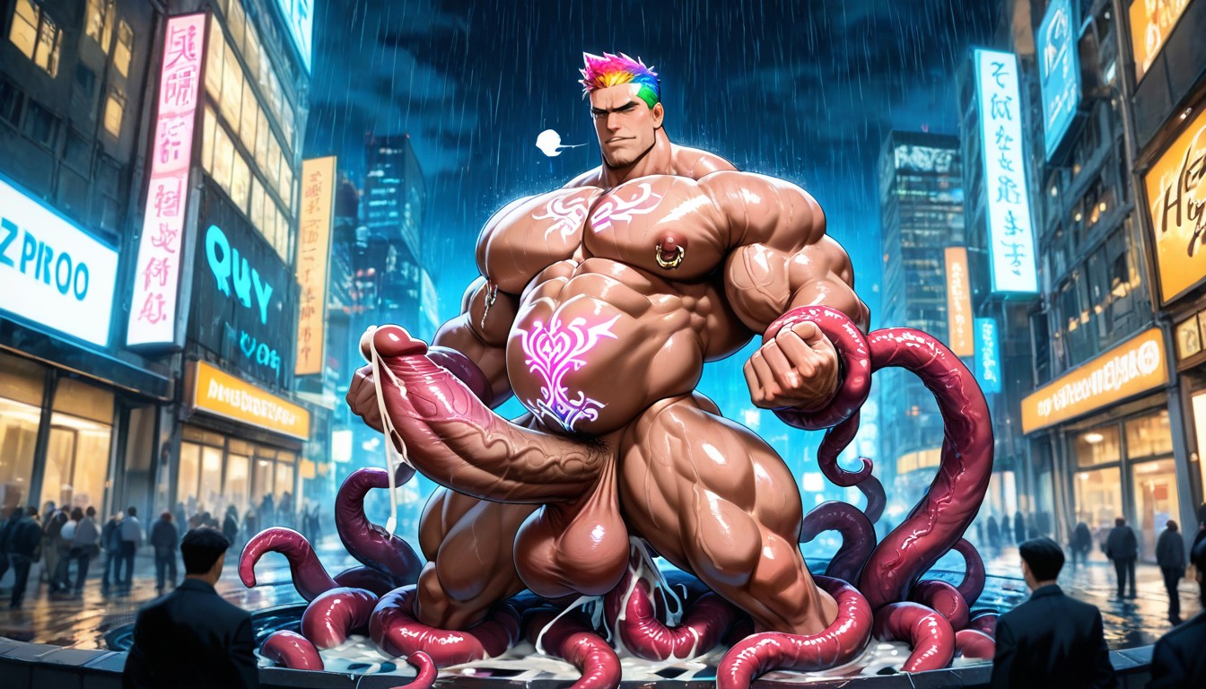 Fit Body, 18+, Ciudad Ciberpunk Porno gay IA