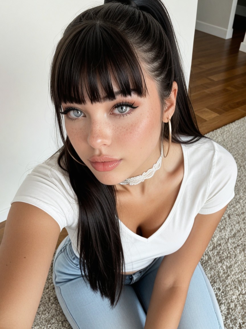 18+, Extreme Hourglass Figure, Extremely Thick Hair AI Porn