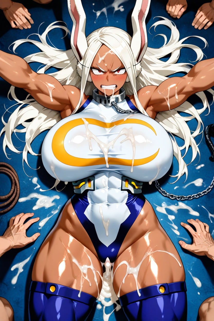 Beautiful Face, Excessive Cum On Body, Angry Hentai AI Porn