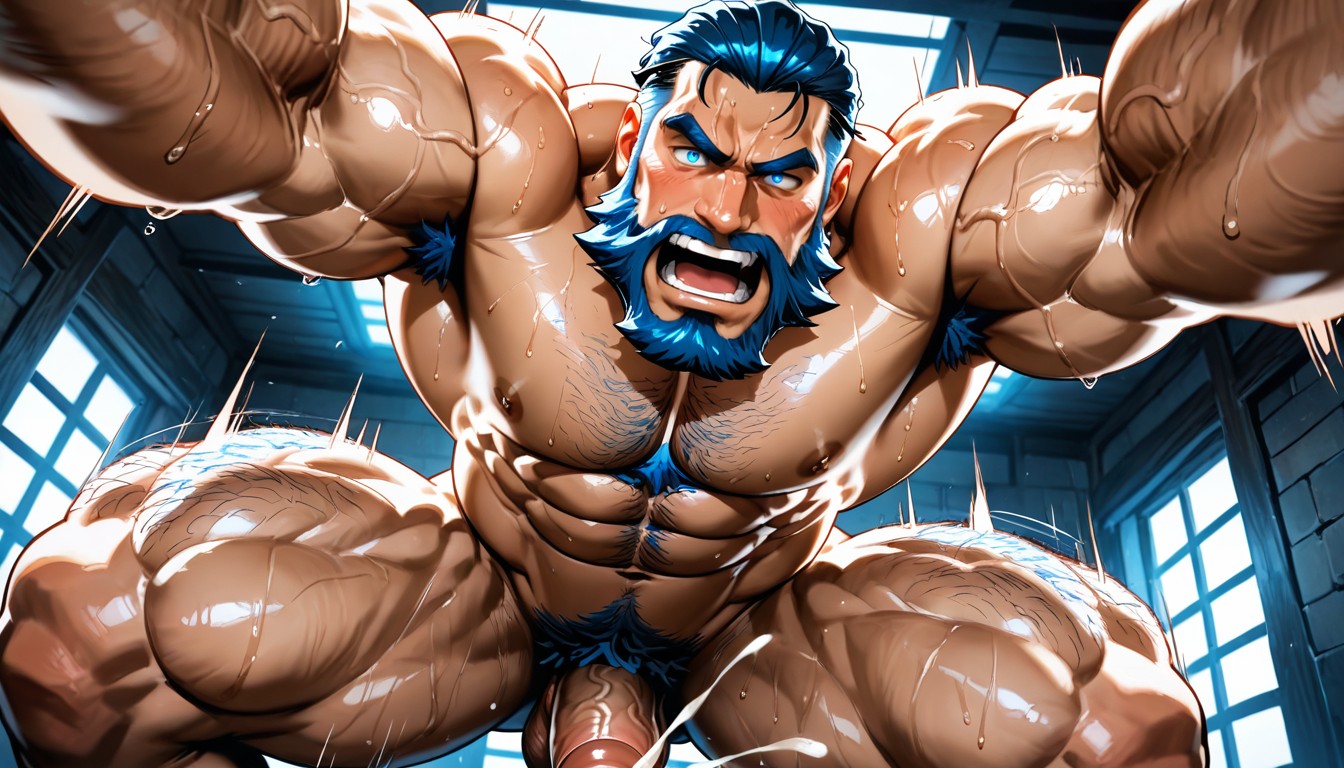 Creampie, Naked, Powerful Muscular Body Porno IA Gay