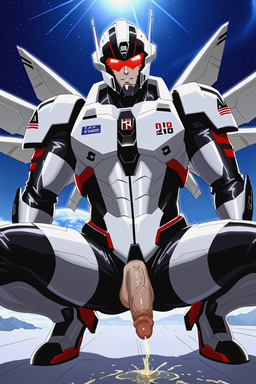 Red And Blue; Massive Cock, Robot Cock, Open Pussy Hentai AI Porn