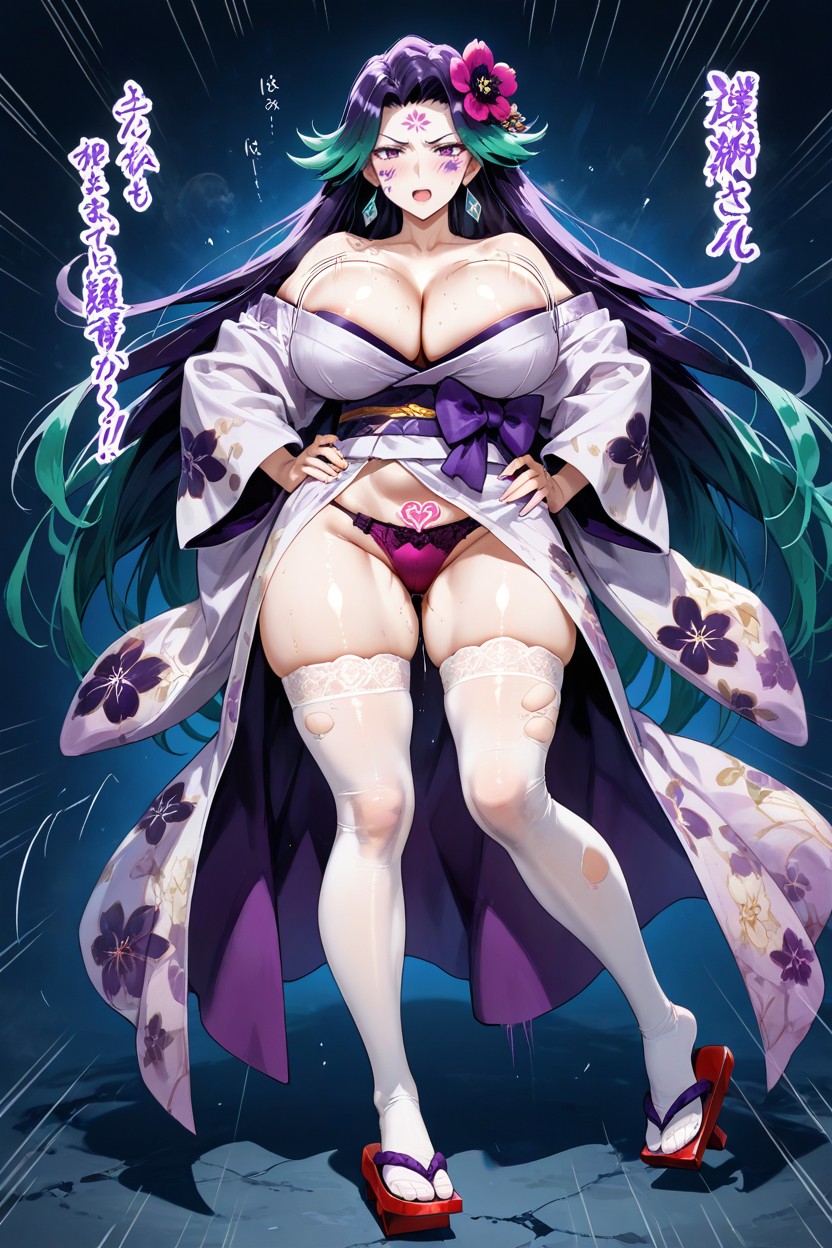 Bouncing Breasts, Punch Lines, Black Cracks Appeared On Different Parts Of Her Body AI Porn