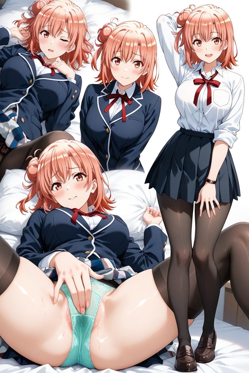 25+, Lying On Bed, Shiny Colors Hentai IA