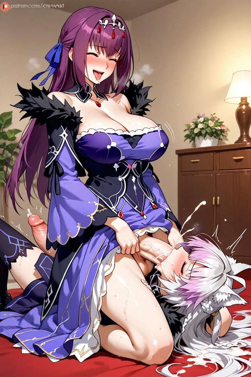 Futanari Sex, Huge Penis, Shaking Hentai AI Porn