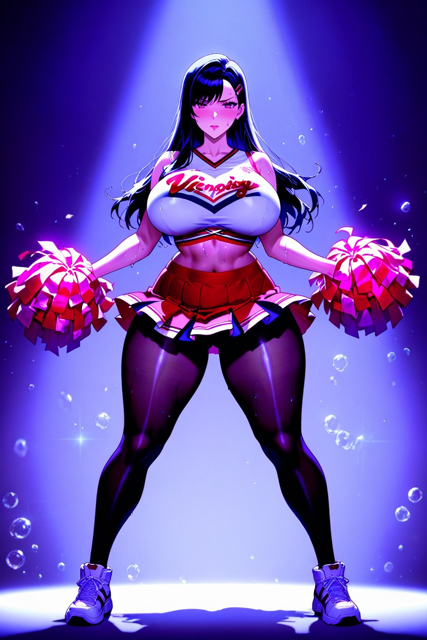 Sweat, Cheerleader, Soft Shadows Hentai AI Porn