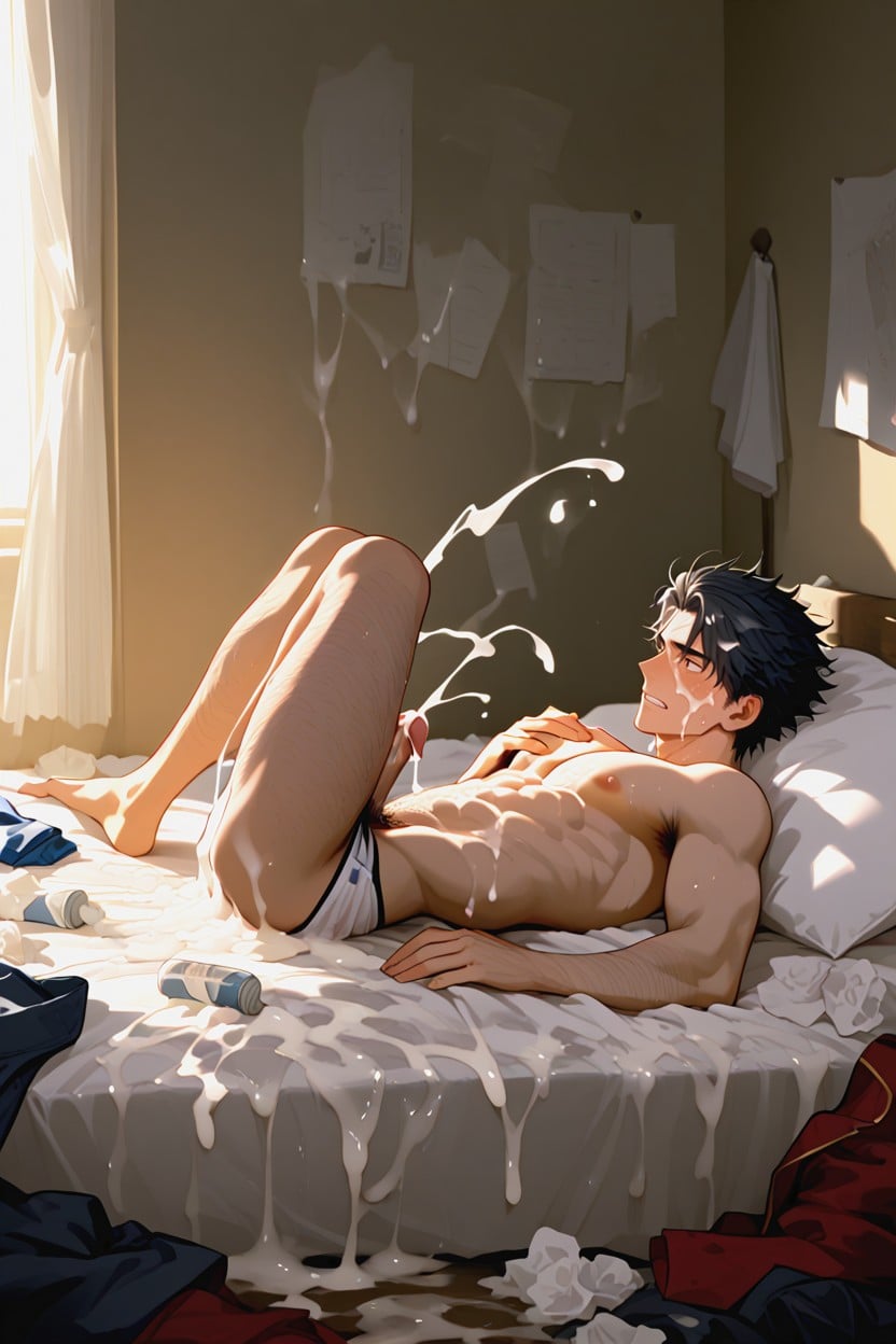 Semen On The Bed, Underarm Hair, Just A Man AI同性戀黃片