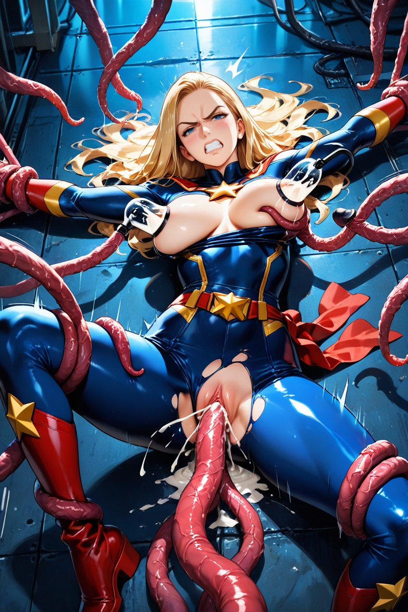 Disgusted, Black Tentacles Grabbing Arms, Fucked By Red Tentacles Hentai AI Porn