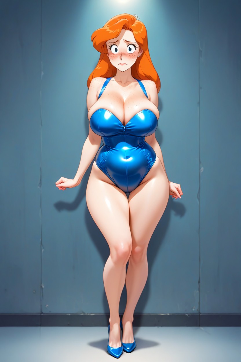Thigh Gap, Naked, Long Length Hentai AI Porn