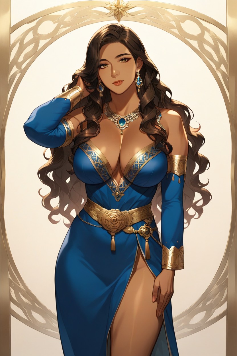Wavy Hair, 18+, Arab AI Porn